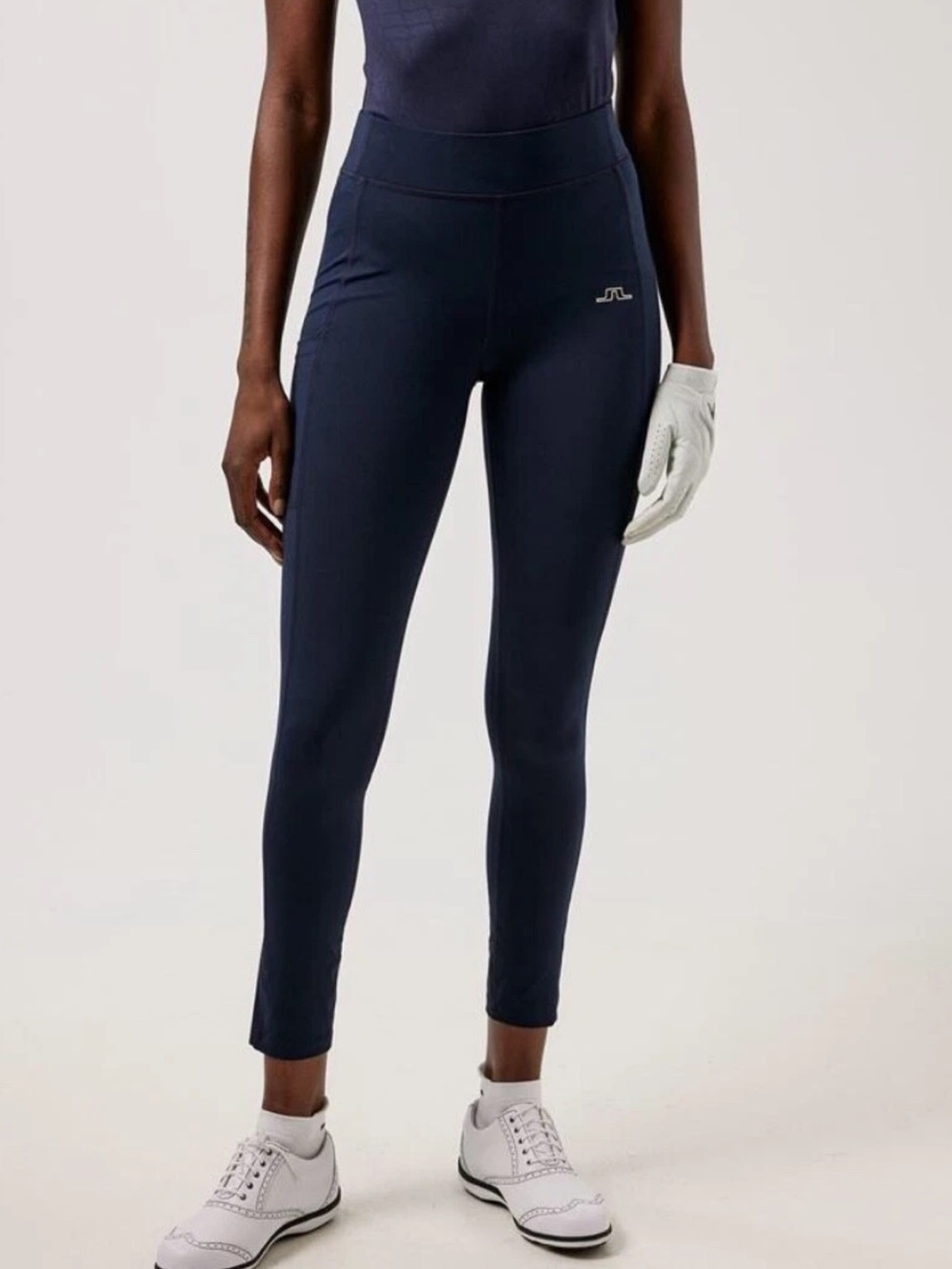 J Lindeberg Zena Winter Golf Tights Pants Leggings Navy Size Small